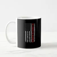 No Kings In America US Flag Vintage Retro Style Coffee Mug