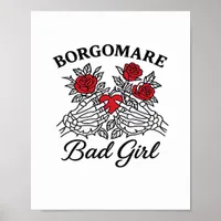 Bgm Bad Girl II Skeleton Heart Hands Edgy Vibe Poster