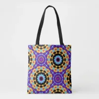 Colorful Stylish Modern Mosaic Geometric Pattern Tote Bag