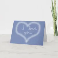 I Love You Skywriting Card