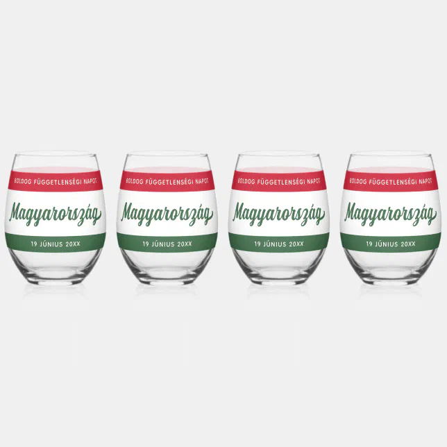 Hungary Independence Day National Flag Whiskey Glass