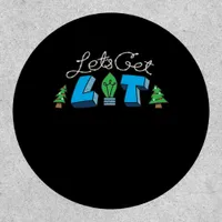 Let's Get Lit Christmas Classic Patch