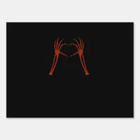 Skeleton Hands Heart Sign Costume Funny Halloween 