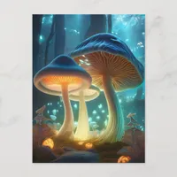 Fantasy Mushroom Forest Postcard