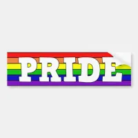 LGBTQ+ Pride Rainbow Bumper Sticker