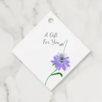 Simple Minimalist Wildflower Boho Chic Favor Tags