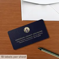 Elegant Logo Emblem Address Labels