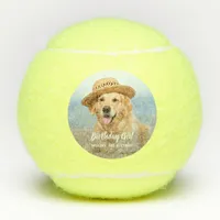 Puppy Dog Birthday Party Personalized Pet Photo Tennis Balls