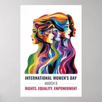 Women Faces Art | International Women's Day | IWD Poster