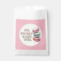 Oh Sweet Baby Girl Macaron Themed Baby Shower Favor Bag