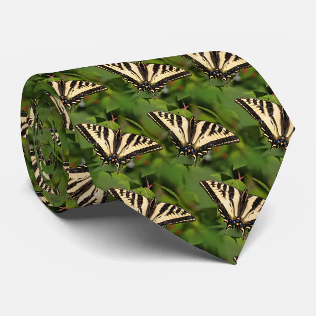 Beautiful Western Tiger Swallowtail Butterfly Neck Tie