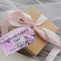 Pastel Pink Peony Flowers Happy Mother's Day Gift Tags