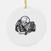 Till Death Do Us Part Classic – Spooky Skeleton Sl Ceramic Ornament