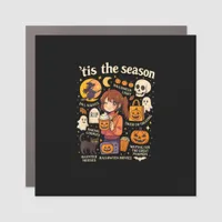 Tis The Season Halloween Anime Icons Fall Design Car Magnet