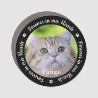 Forever Custom Photo Cat Pet Memorial  Car Magnet