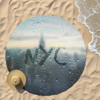 Rainy Day in NYC Shower Curtain Beach Towel