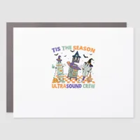 Halloween Sonography Retro Tis The Season Ultrasou Car Magnet