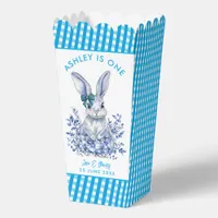  Blue Floral Rabbit 1st Birthday for Kids Favor Boxes