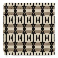 Ornamental Elegant Black & Beige Geometric Pattern