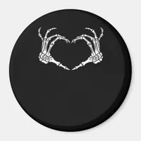 Skeleton Hand Heart Halloween Design Aesthetic Magnet