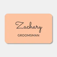 Peach Groomsman Wedding Favor Personalized Matchboxes