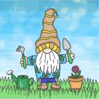 Garden Gnome Cute Hand drawn  Sticker