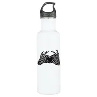 Skeleton Heart Hands - Classic Stainless Steel Water Bottle