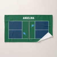 Pickleball Court Personalized Hand Towel