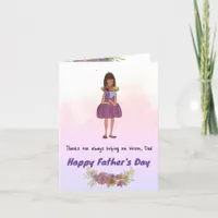Bouquet Girl Father’s Day Card