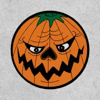 Evil Scary Halloween Pumpkin Face Patch