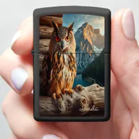  Eurasian Eagle Owl Mountain Crest Timber Eyes  Zippo Lighter