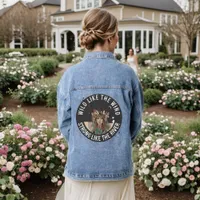 Wild Like the Wind, Strong Like the River | Custom Denim Jacket