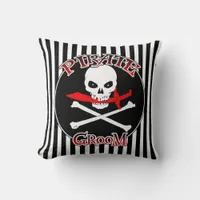 Pirate Groom Throw Pillow