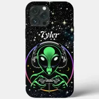 Alien Playing Video Games | Stellar Game Smasher iPhone 13 Pro Max Case