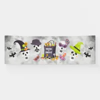 Colorful Kids Halloween Trick or Treat Banner