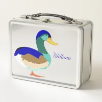 Dazzling duck: Waddle in style cutout  Metal Lunch Box