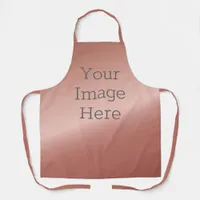 Create Your Own Metallic Rose Gold Faux Foil Apron