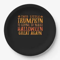 This Little Trumpkin Is Going To Make Halloween Gr Paper Plates