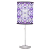 Purple tiles - mosaic, greek style,     table lamp