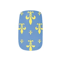 fleur de lis Minx Nail Art