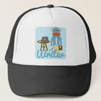 Fun Sock Monkey Author Joy Cartoon Character Trucker Hat