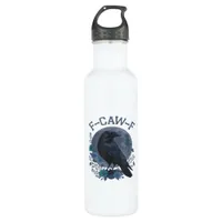 Funny F-Caw-F Raven Bird F-Caw-F Crow Classic Stainless Steel Water Bottle