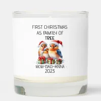 First Christmas Family of Tree Birds Scented Candle