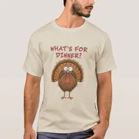 Wonky Quirky Turkey What's For Dinner? Men's T-Shirt