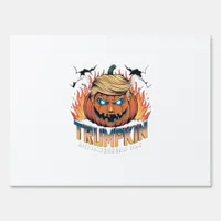 Trumpkin Classic – Spooky Pumpkin Design Sign