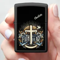 Faith Over Fear: Trust in God Zippo Lighter