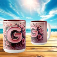 Valentine Day 3D A to Z Alphabet Coffee