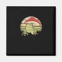Cute Cottagecore Aesthetic Frog Mushroom Goblincor Magnet