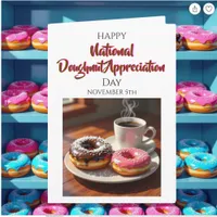 Happy National Doughnut Day | November 5th Card