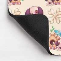 Adorable Dog Pattern  Mouse Pad
